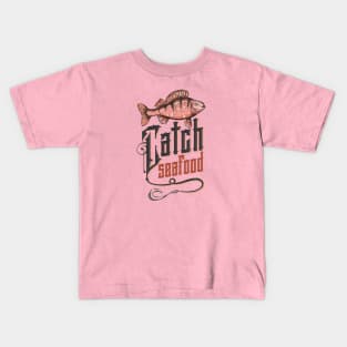 Catch Seafood 3 Vintage Illustration Kids T-Shirt